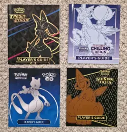 Pokemon TCG Elite Trainer Box ETB Player's Guide Booklet - Lot of 4 - Image 1
