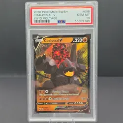 Pokemon Coalossal V 098/185 Vivid Voltage Ultra Rare Holo PSA 10 - Image 1