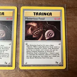 Pokemon TCG Mysterious Fossil 62/62 NM Lot Of 2 - Image 2
