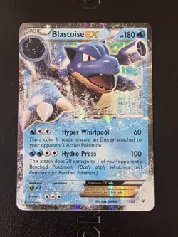 Pokemon TCG Blastoise EX 17/83 Generations Rare LP - Image 1
