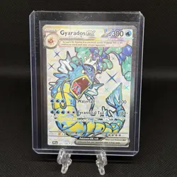 Pokemon TCG Gyarados ex 225/198 Scarlet and Violet Base Ultra Rare Full Art NM - Image 1