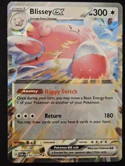 Blissey ex 134/167 S&V Twilight Masquerade Double Rare Holo Pokemon TCG 2024 NM - Image 1
