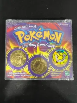 Pokemon Battling Coin Game Sealed Hasbro 199 Nintendo Creatures Pikachu - Image 1