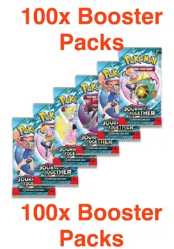 Pokemon Scarlet & Violet Journey Together Booster Packs, 100 pack lot SEALED - Image 1