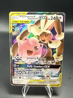 Pokemon Mega Lopunny & Jigglypuff GX - 165/236 - Cosmic Eclipse TAG TEAM Card NM - Image 2