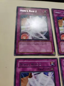 4x Yu-Gi-Oh! Hero's Rule 2 DP06-EN025 1st Ed Rare LP/MP - Image 2