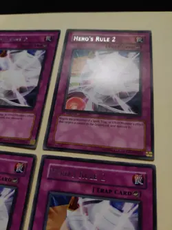 4x Yu-Gi-Oh! Hero's Rule 2 DP06-EN025 1st Ed Rare LP/MP - Image 3