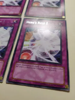 4x Yu-Gi-Oh! Hero's Rule 2 DP06-EN025 1st Ed Rare LP/MP - Image 5