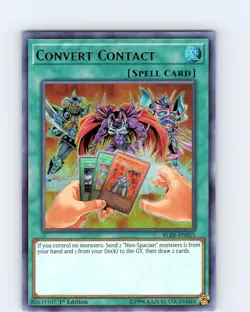 Yu-Gi-Oh TCG Convert Contact BLRR-EN055 1st Edition Ultra Rare Card NM - Image 1