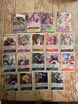 One Piece TCG Card Game OP-13 SR +Rare Lot 18 Cards NM Carrying On His Will (A) - Image 1