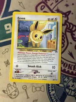 Eevee 38/75 Neo Discovery Uncommon Pokemon Card - Image 3