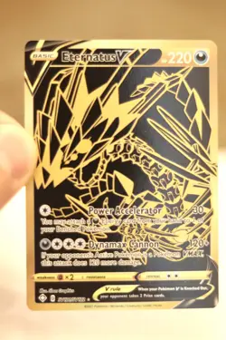 Eternatus V Gold Pokemon Card SV121/SV122 Shining Fates Mint *FRESH OUT OF PACK* - Image 5