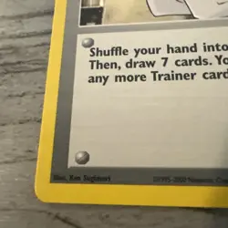 VINTAGE WOTC Pokemon TCG Neo Genesis PROFESSOR ELM 96/111 LP SHARP CARD SEE PICS - Image 2