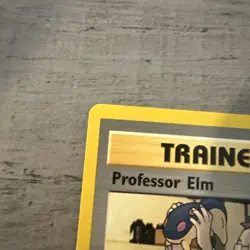 VINTAGE WOTC Pokemon TCG Neo Genesis PROFESSOR ELM 96/111 LP SHARP CARD SEE PICS - Image 3