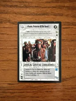 Star Wars CCG Panaka Protector of the Queen Theed Palace Rare Decipher Card - Image 1