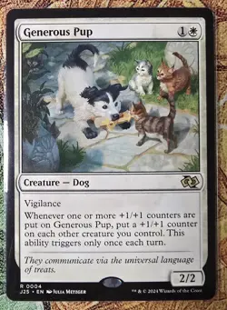 Generous Pup Foundations Jumpstart Regular,MTG, #4, NM++ - Image 1