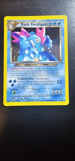 Dark Feraligatr Holo Rare Neo Destiny, 5/105** Vintage Pokemon - Image 1