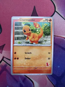 Charmander My First Battle Silver Border Stamp Deck Exclusive Pokemon English NM - Image 1