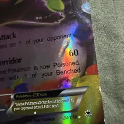 Pokemon TCG Gengar EX 34/119 XY Phantom Forces Ultra Rare - Image 3