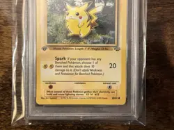 1999 PIKACHU #60 POKEMON JUNGLE 1ST EDITION PSA 8 - Image 4
