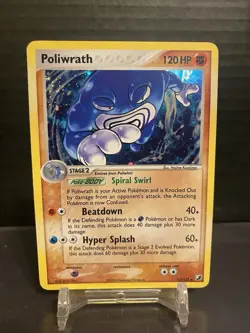 Poliwrath Holo 11/115 EX Unseen Forces Pokemon LP 2005 - Image 3