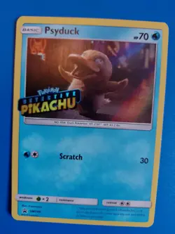 Pokemon TCG - Psyduck - SM199 - Stamped - Detective Pikachu - Holo Card - LP - Image 1