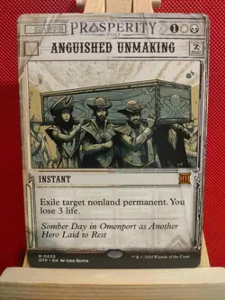Anguished Unmaking (Showcase) - Breaking News - Rare - NM - MTG - Image 1