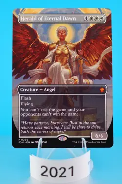 MTG Herald of Eternal Dawn (Borderless) Foundations Regular #299 - Image 1