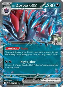 N's Zoroark ex 98/159 - Pokemon TCG Journey Together Double Rare NM - Image 1