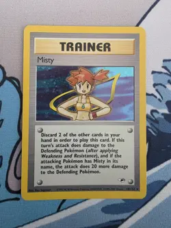 Pokemon TCG Misty Gym Heroes 18/132 Holo Unlimited Holo Rare - Image 1