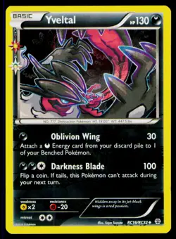 NM Yveltal - #RC16/RC32 Generations: Radiant Collection Uncommon Pokemon Holo - Image 1