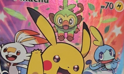 Pikachu Pokemon TCG Sword & Shield Black Star Promo SWSH020 Full Art Starters - Image 3