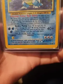 Pokemon Base Set 2 Holo Blastoise Card 002/130 - Image 2