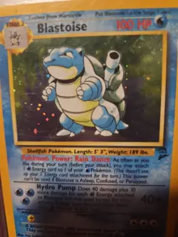 Pokemon Base Set 2 Holo Blastoise Card 002/130 - Image 3
