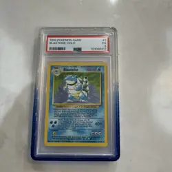 Pokemon TCG Blastoise 2/102 Base Set Holo Rare 1999 PSA Graded Card - Image 1