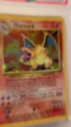 Pokemon TCG Charizard Base Set Holo Unlimited Rare Card 4/102 Certified PSA 4 - Image 2