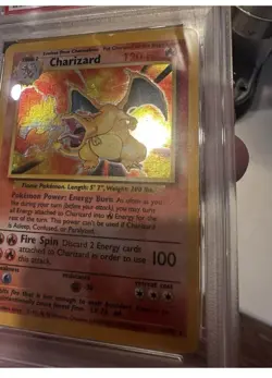 Pokemon TCG Charizard Base Set Holo Unlimited Rare Card 4/102 Certified PSA 4 - Image 4