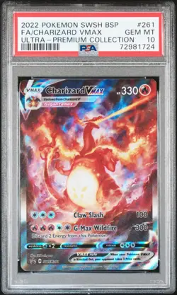 Pokemon SWSH Black Star Promo #261 Charizard VMAX FA – PSA 10 Gem Mint 2022 - Image 1