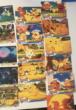 Topps Pokemon The Movie Animation Series Blue Card Lot x42 - no dupes - Image 5