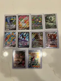 Pokemon TCG SIR And Full Art, V, And Trainers 10 Cards - Image 1