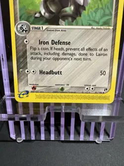 Pokemon TCG Lairon 41/100 (2003) – EX Sandstorm Vintage Card - NM - Image 3