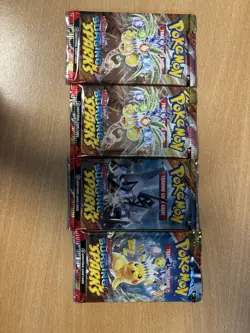 Pokemon TCG Scarlet & Violet Surging Sparks Booster Pack 12 Cards, New Sealed - Image 1