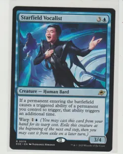 Starfield Vocalist Rare MtG Card EOE 78 - Image 1