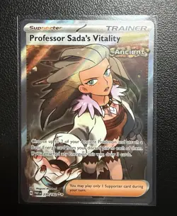 Professor Sada's Vitality Trainer Pokemon TCG Paradox Rift Full Art Card 239 - Image 1