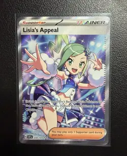 Pokemon TCG Lisia's Appeal Full Art Trainer Card 234/191 Surging Sparks - Image 1