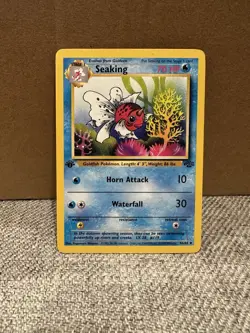Seaking 46/64 - 1st ED Jungle Set TCG - Pokemon Card - LP - Image 1