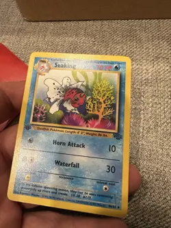 Seaking 46/64 - 1st ED Jungle Set TCG - Pokemon Card - LP - Image 3