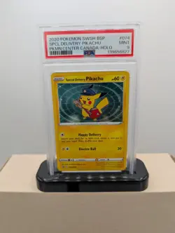 Special Delivery Pikachu SWSH074 SWSH: Sword & Shield Promo Cards Holo PSA 9 - Image 1