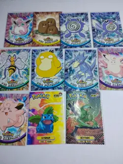 Pokemon Topps Trading Card Lot 23 Non Holo Ashe Misty Pikachu - Image 4
