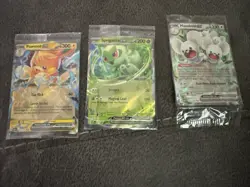 Sprigatito Ex SVP 087, Pawmot Ex 073/197, Maushold Ex 155/182 Promo Cards Sealed - Image 1